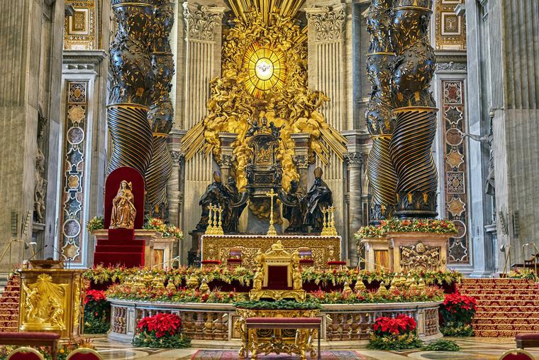 Feast Day The Chair of St Peter Sustained by Christ